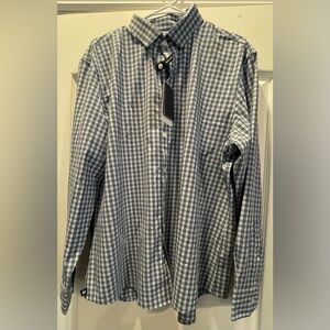 Mizzen+Main blue no tuck shirt size L NWT